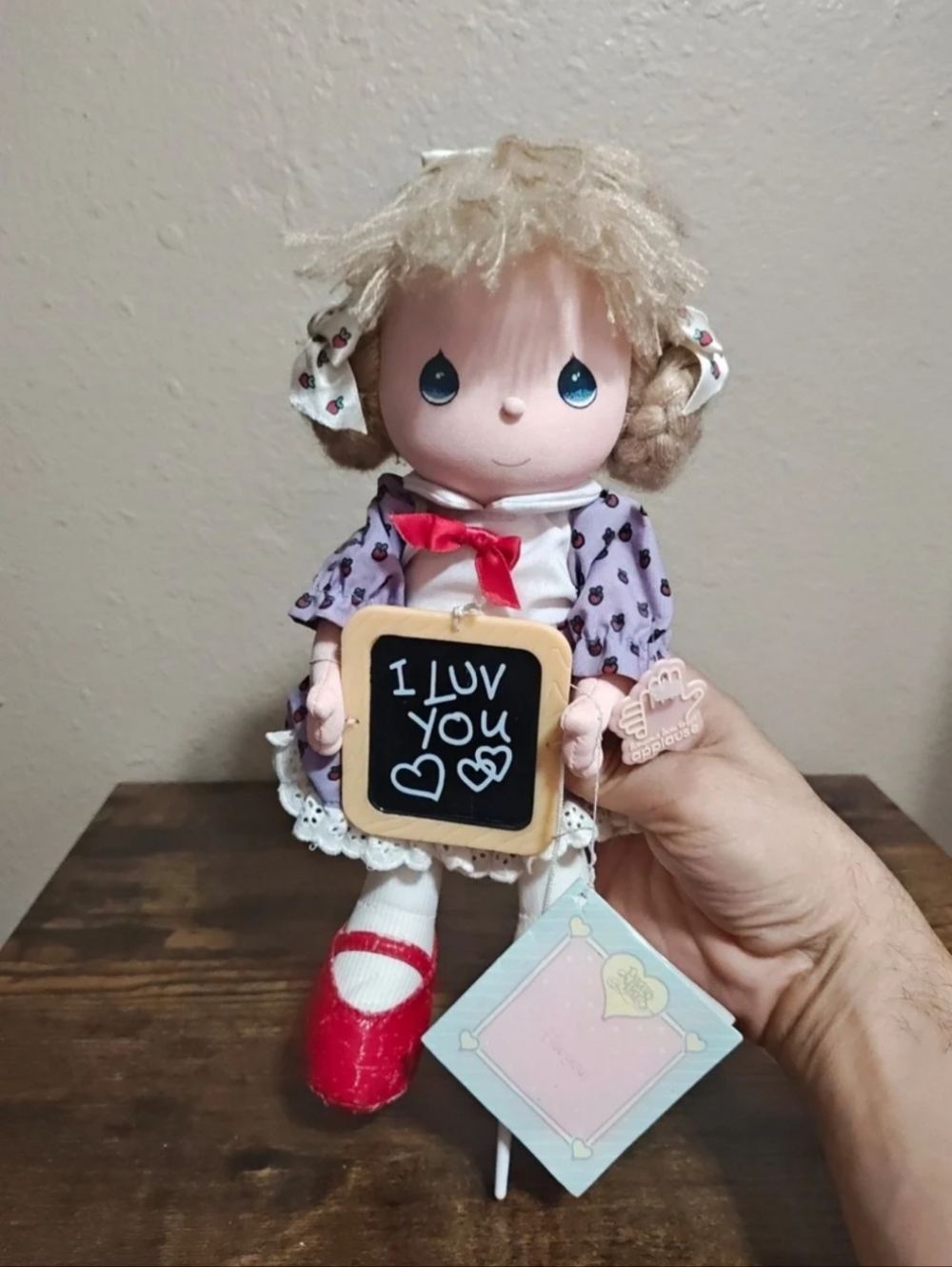 1987 Vintage Precious Moments Friendship Line Series I Love You Girl Doll Plush